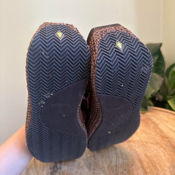 Volatile brown boho wedge platform flip flops sandals size 9 - Picture 6 of 6